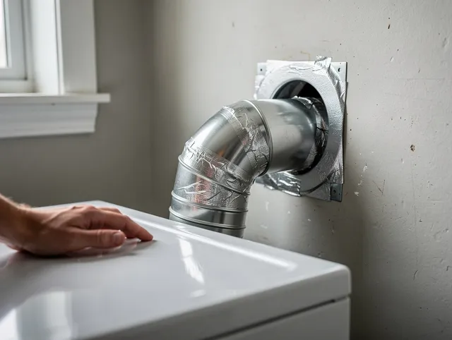Darien Dryer Vent Cleaning expert performing professional dryer vent repair and installation in Darien